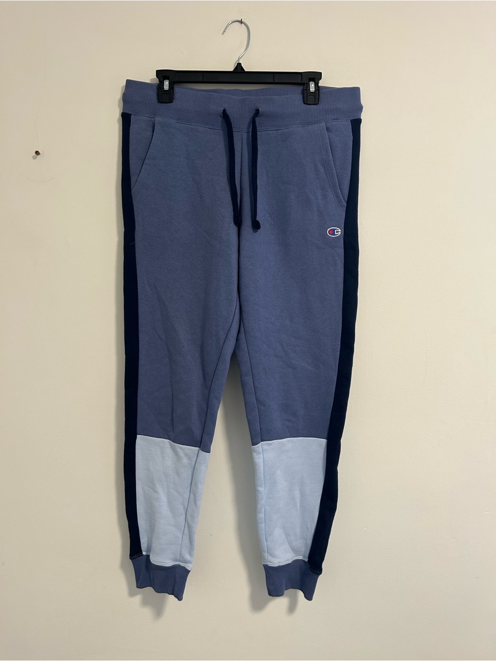 Champion Two-Tone Blue Panel Track Joggers